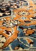gulmarg blue silk hand knotted Rug - CloseUp gulmarg blue silk hand knotted Rug - CloseUp