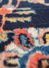 aalam red and orange wool hand knotted Rug - CloseUp