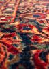 aalam pink and purple wool hand knotted Rug - CloseUp