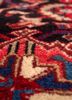 aalam red and orange wool hand knotted Rug - CloseUp aalam red and orange wool hand knotted Rug - CloseUp