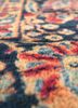 aalam red and orange wool hand knotted Rug - CloseUp aalam red and orange wool hand knotted Rug - CloseUp