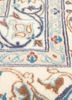 aalam ivory wool and silk hand knotted Rug - CloseUp aalam ivory wool and silk hand knotted Rug - CloseUp