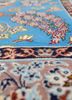 gulmarg blue wool hand knotted Rug - CloseUp gulmarg blue wool hand knotted Rug - CloseUp