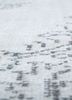 vintage grey and black wool hand knotted Rug - CloseUp