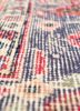 vintage red and orange wool hand knotted Rug - CloseUp vintage red and orange wool hand knotted Rug - CloseUp