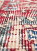 aalam blue wool hand knotted Rug - CloseUp