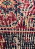 vintage blue wool hand knotted Rug - CloseUp vintage blue wool hand knotted Rug - CloseUp