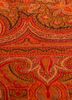 nayaab red and orange wool flat weaves Rug - CloseUp