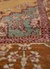 aalam gold wool hand knotted Rug - CloseUp aalam gold wool hand knotted Rug - CloseUp