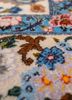 aalam ivory wool and silk hand knotted Rug - CloseUp aalam ivory wool and silk hand knotted Rug - CloseUp