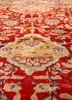 aalam red and orange wool hand knotted Rug - CloseUp aalam red and orange wool hand knotted Rug - CloseUp