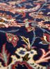 aalam blue wool hand knotted Rug - CloseUp aalam blue wool hand knotted Rug - CloseUp