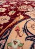 aalam red and orange wool hand knotted Rug - CloseUp aalam red and orange wool hand knotted Rug - CloseUp