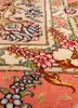 aalam red and orange wool hand knotted Rug - CloseUp