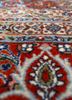 aalam green wool hand knotted Rug - CloseUp