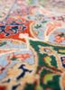 aalam blue wool hand knotted Rug - CloseUp aalam blue wool hand knotted Rug - CloseUp