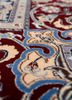 aalam blue wool hand knotted Rug - CloseUp