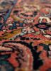 aalam red and orange wool hand knotted Rug - CloseUp aalam red and orange wool hand knotted Rug - CloseUp