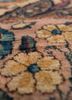 aalam red and orange wool hand knotted Rug - CloseUp