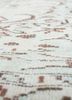 vintage ivory wool hand knotted Rug - CloseUp vintage ivory wool hand knotted Rug - CloseUp