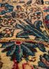 aalam blue wool hand knotted Rug - CloseUp