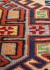 kiaan red and orange wool and silk hand knotted Rug - CloseUp