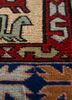 kiaan red and orange wool and silk hand knotted Rug - CloseUp