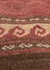 nayaab red and orange wool flat weaves Rug - CloseUp