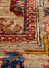aalam green wool hand knotted Rug - CloseUp aalam green wool hand knotted Rug - CloseUp