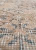 vintage beige and brown wool hand knotted Rug - CloseUp vintage beige and brown wool hand knotted Rug - CloseUp