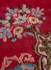 aalam blue wool hand knotted Rug - CloseUp