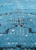 lacuna blue wool hand knotted Rug - CloseUp lacuna blue wool hand knotted Rug - CloseUp