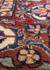 aalam pink and purple wool hand knotted Rug - CloseUp