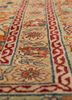 gulmarg red and orange silk hand knotted Rug - CloseUp gulmarg red and orange silk hand knotted Rug - CloseUp