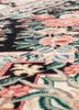 aalam grey and black wool hand knotted Rug - CloseUp