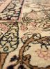 aalam green wool hand knotted Rug - CloseUp