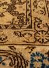 aalam red and orange wool hand knotted Rug - CloseUp