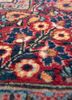 aalam blue wool hand knotted Rug - CloseUp