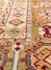 aalam red and orange wool hand knotted Rug - CloseUp aalam red and orange wool hand knotted Rug - CloseUp