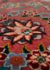 aalam pink and purple wool hand knotted Rug - CloseUp