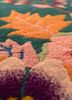 aalam red and orange wool hand knotted Rug - CloseUp aalam red and orange wool hand knotted Rug - CloseUp