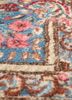 aalam blue wool hand knotted Rug - CloseUp aalam blue wool hand knotted Rug - CloseUp