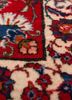 aalam red and orange wool hand knotted Rug - CloseUp