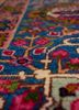 aalam red and orange wool hand knotted Rug - CloseUp aalam red and orange wool hand knotted Rug - CloseUp