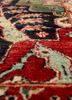 aalam red and orange wool hand knotted Rug - CloseUp aalam red and orange wool hand knotted Rug - CloseUp