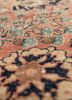 aalam red and orange wool hand knotted Rug - CloseUp