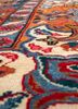 aalam red and orange wool hand knotted Rug - CloseUp aalam red and orange wool hand knotted Rug - CloseUp