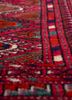 kiaan red and orange wool hand knotted Rug - CloseUp kiaan red and orange wool hand knotted Rug - CloseUp