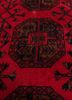 kiaan red and orange wool hand knotted Rug - CloseUp kiaan red and orange wool hand knotted Rug - CloseUp