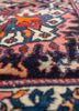 aalam blue wool hand knotted Rug - CloseUp aalam blue wool hand knotted Rug - CloseUp